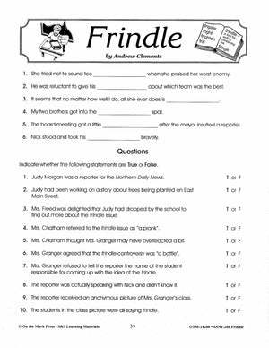 Frindle, by Andrew Clements Lit Link Grades 4-6