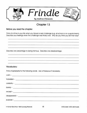 Frindle, by Andrew Clements Lit Link Grades 4-6