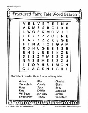 Fractured Fairy Tales & The Stinky Cheese Man - using Bloom's Taxonomy Grades 2-4