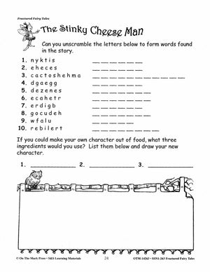 Fractured Fairy Tales & The Stinky Cheese Man - using Bloom's Taxonomy Grades 2-4