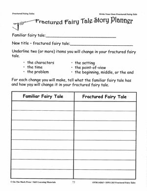 Fractured Fairy Tales & The Stinky Cheese Man - using Bloom's Taxonomy Grades 2-4