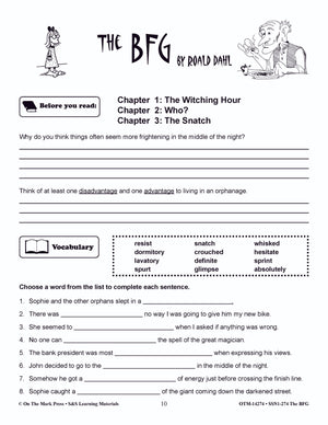 The BFG, Roald Dahl Lit Link Grades 4-6