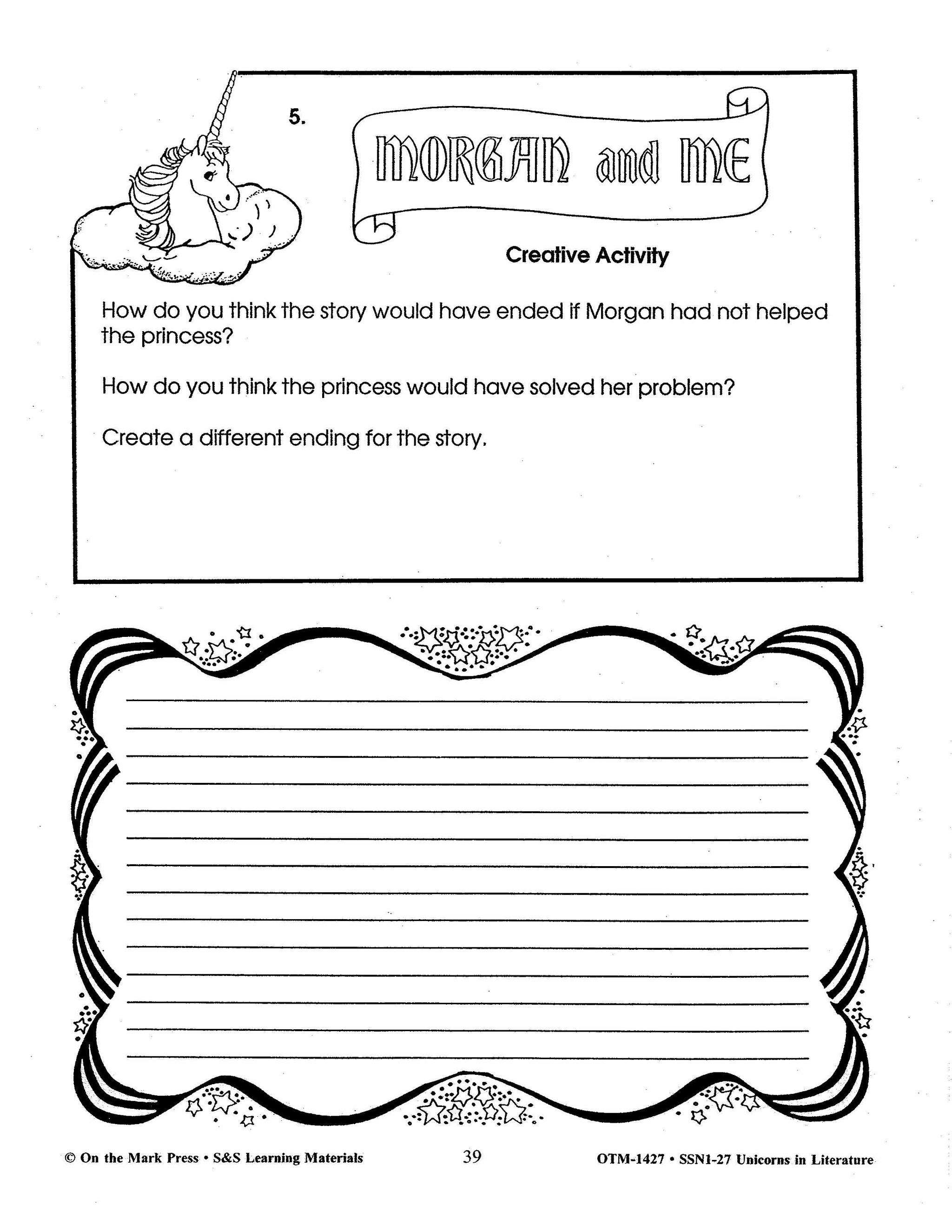 Unicorns in Literature Grades 3-5