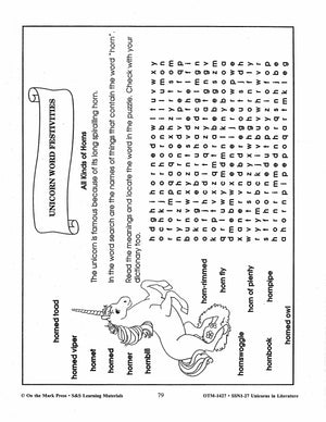 Unicorns in Literature Grades 3-5