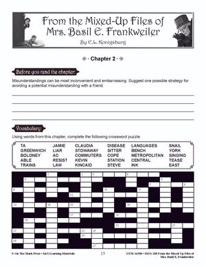 From the Mixed-Up Files of Mrs. Basil E. Frankweiler Lit Link Grades 4-6