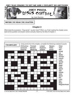 Joey Pigza Loes Control Lit Link Grades 4-6