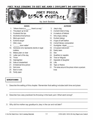 Joey Pigza Loes Control Lit Link Grades 4-6