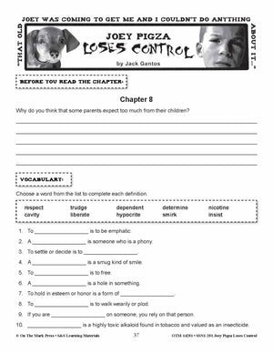 Joey Pigza Loes Control Lit Link Grades 4-6