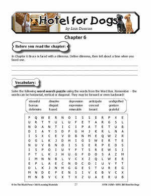 Hotel for Dogs Lit Link/Novel Study Grades 4-6