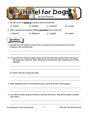 Hotel for Dogs Lit Link/Novel Study Grades 4-6