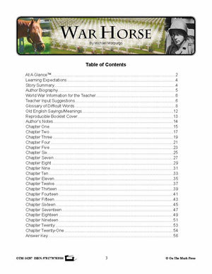 War Horse, by Michael Morpurgo Lit Link Grades 7-8