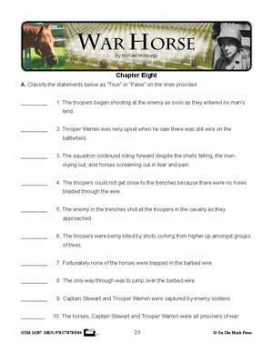 War Horse, by Michael Morpurgo Lit Link Grades 7-8