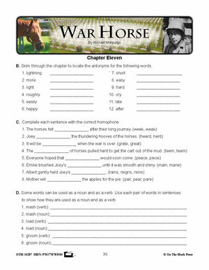 War Horse, by Michael Morpurgo Lit Link Grades 7-8