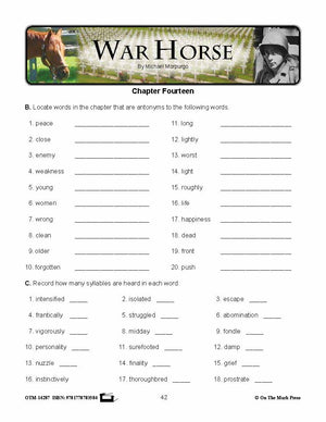 War Horse, by Michael Morpurgo Lit Link Grades 7-8