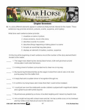 War Horse, by Michael Morpurgo Lit Link Grades 7-8