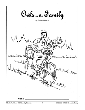 Owls in the Family, by Farley Mowatt Lit Link Grades 4-6