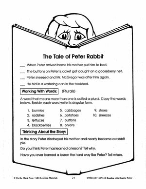 Reading with Beatrix Potter Author Study Grades 2-4