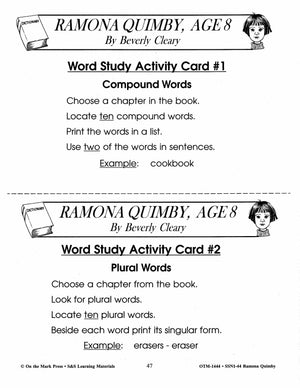 Ramona Quimby, Age 8 Lit Link Grades 4-6