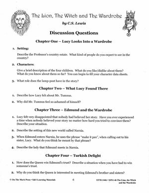 The Lion, the Witch & the Wardrobe Lit Link Grades 4-6