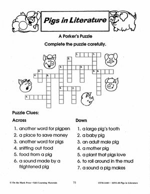 Pigs in Literature - The Three Little Pigs Grades 2-4