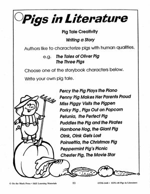 Pigs in Literature - The Three Little Pigs Grades 2-4