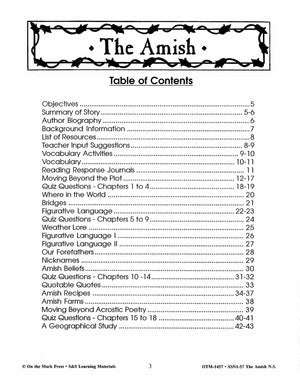 The Amish Adventure, by Barbara Smucker Lit Link Grades 7-8