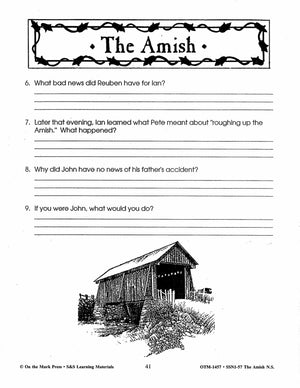 The Amish Adventure, by Barbara Smucker Lit Link Grades 7-8