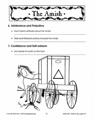 The Amish Adventure, by Barbara Smucker Lit Link Grades 7-8