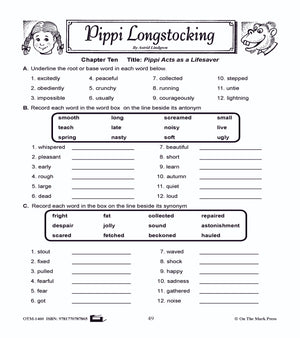 Pippi Longstocking, by Astrid Lindgren Lit Link/Novel Study Grades 4-6