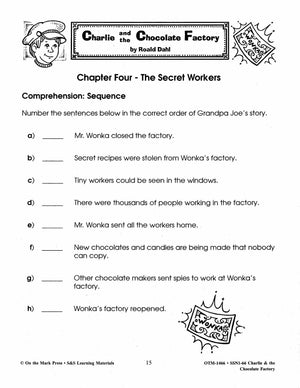 Charlie & the Chocolate Factory, by Ronald Dahl Lit Link Grades 4-6