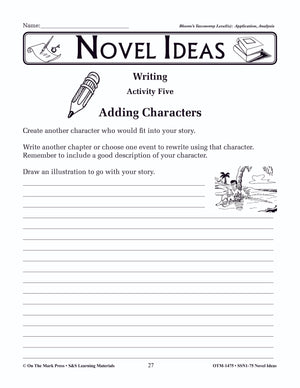 Novel Ideas Using Bloom's Taxonomy! -Activities for ANY Novel! Grades 4-6