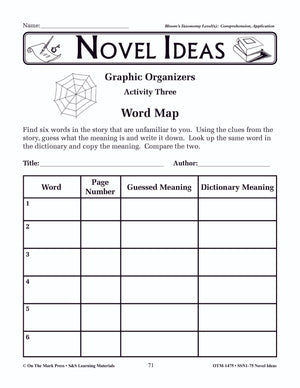 Novel Ideas Using Bloom's Taxonomy! -Activities for ANY Novel! Grades 4-6