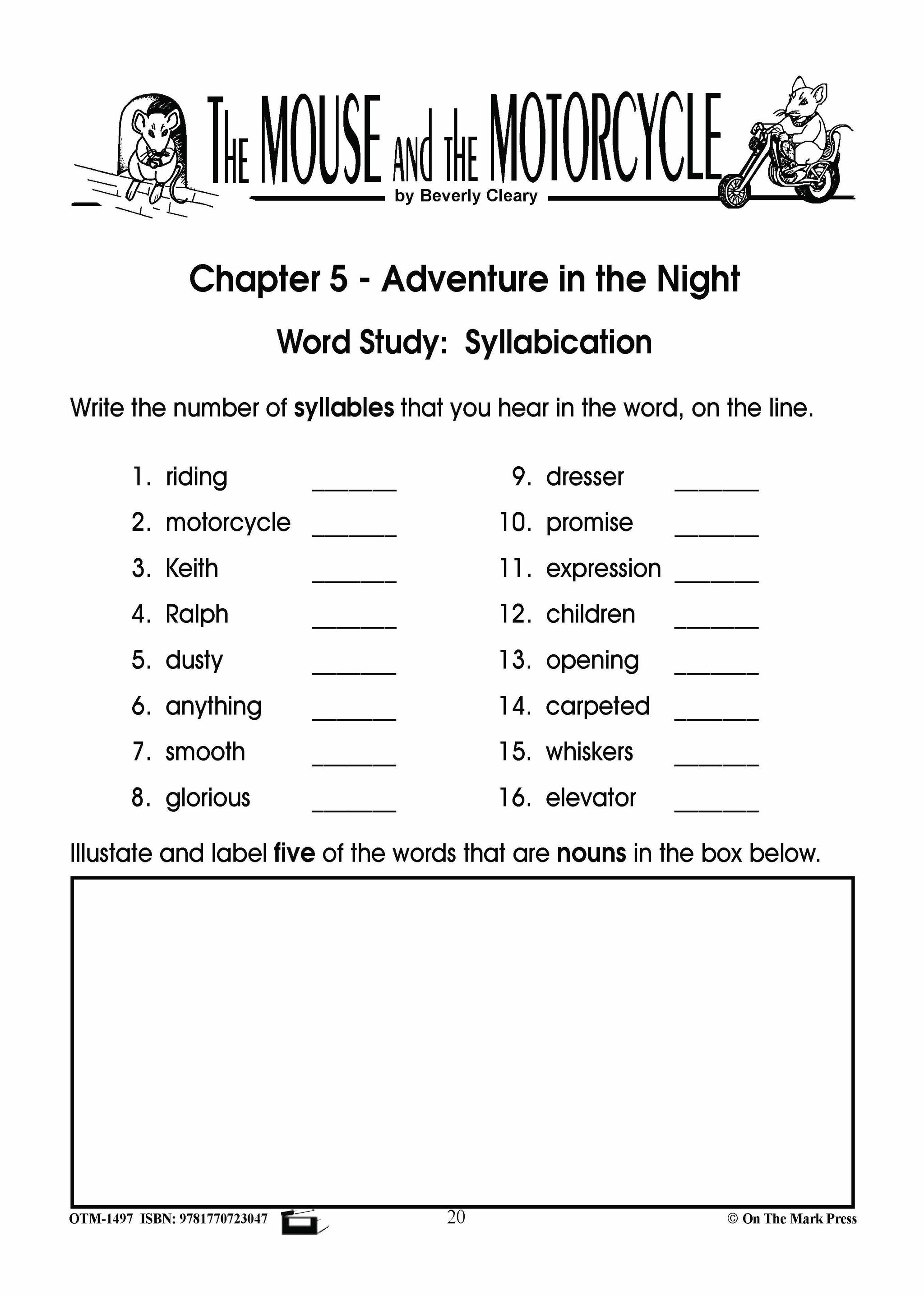 Mouse & the Motorcycle, by Beverly Cleary Lit Link Gr. 4-6