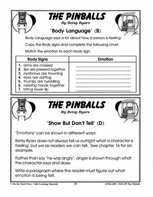 Pinballs, by Betsy Byars Lit Link Grades 4-6