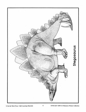 Dinosaurs Black & White Picture Collection Grades K-8