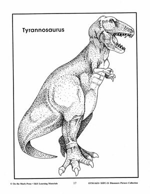 Dinosaurs Black & White Picture Collection Grades K-8