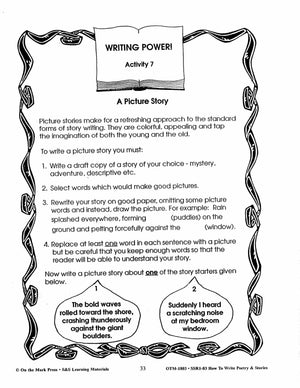 How to Write Poetry & Stories Grades 4-6