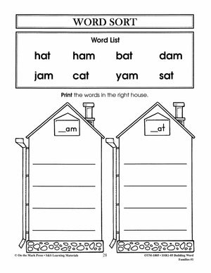 Word Families: Short Vowels Grades 1-2