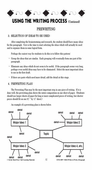 How to Write a Paragraph Grades 5-10