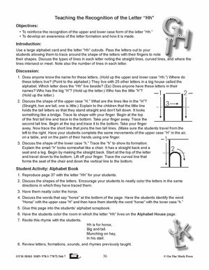 Learning the Alphabet Grades Preschool to Kindergarten