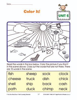 Sight Words & Phonics Book 3 Grades Junior Kindergarten to Grade 1