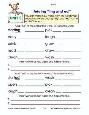 Sight Words & Phonics Book 4 Grades Junior Kindergarten to Grade 1
