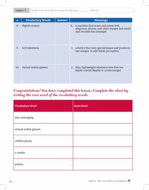 ESL - Vocabulary Development for Advanced Students