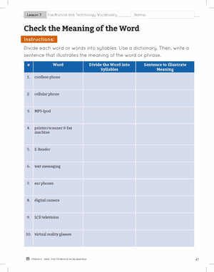 ESL - Vocabulary Development for Advanced Students