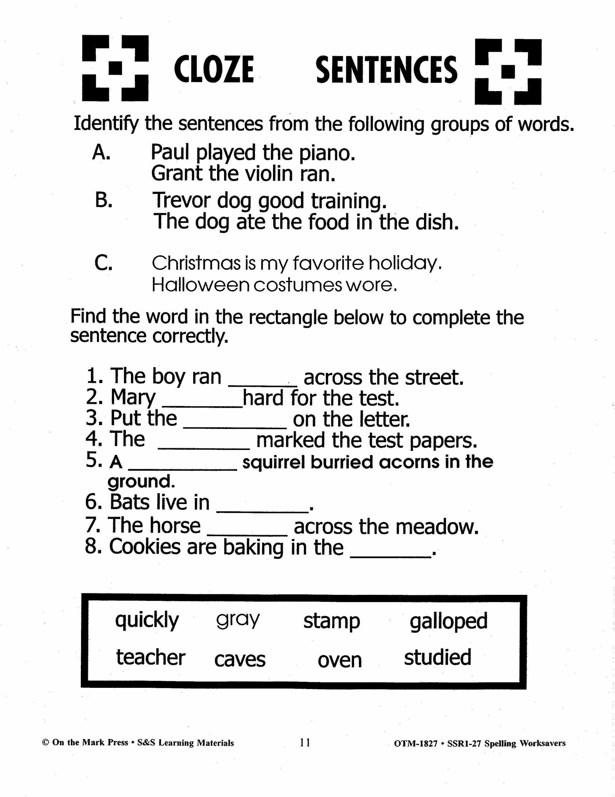 Spelling Worksavers #1 Grades 3-5