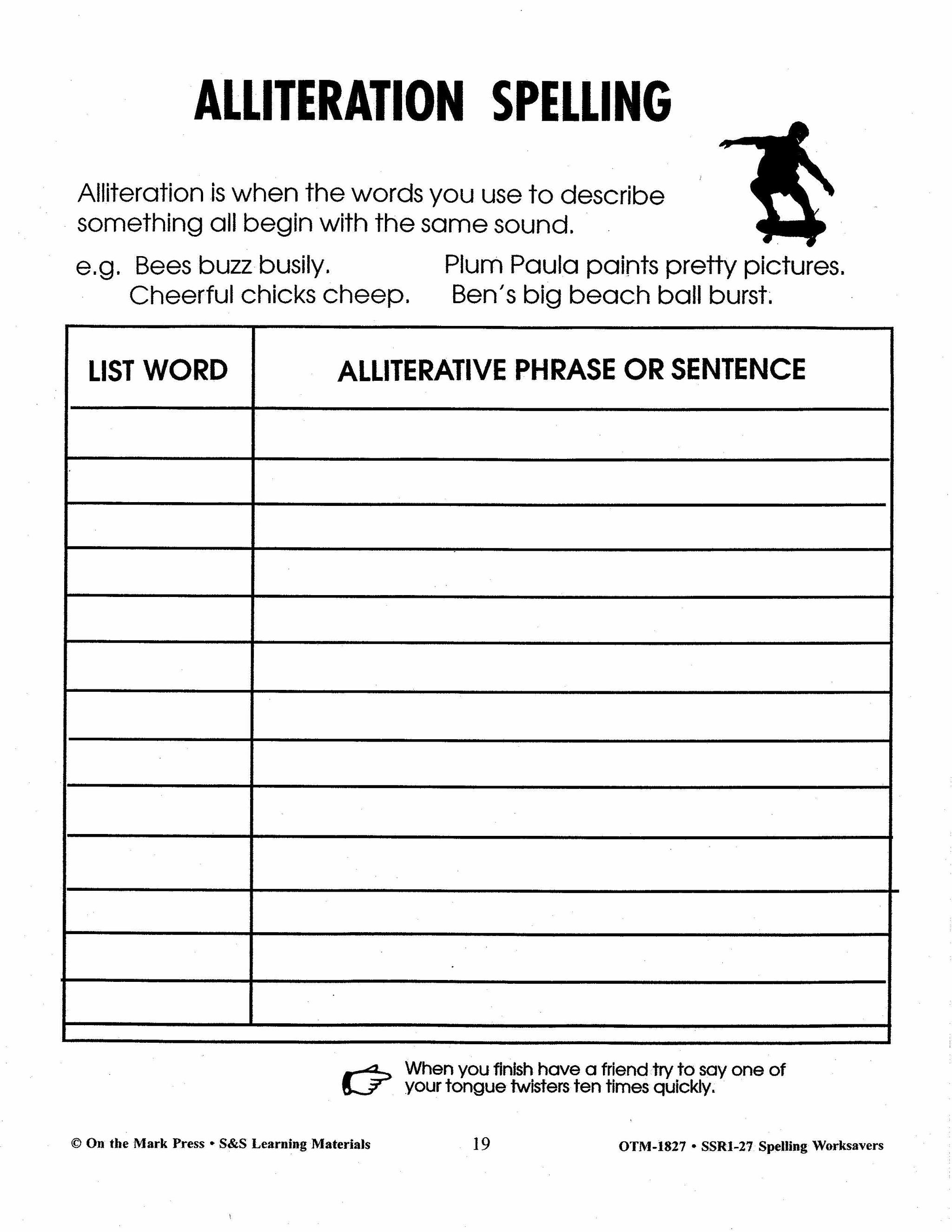 Spelling Worksavers #1 Grades 3-5