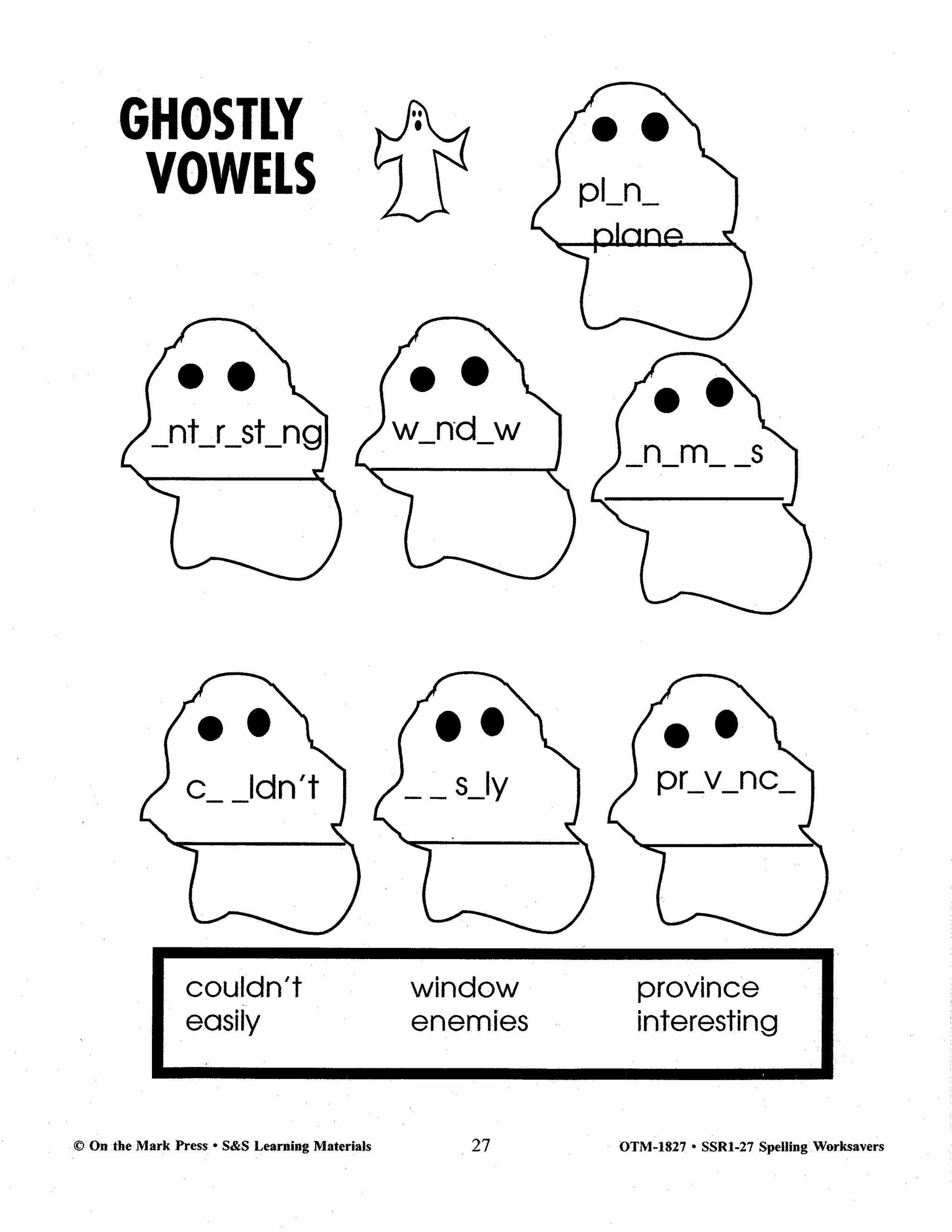 Spelling Worksavers #1 Grades 3-5