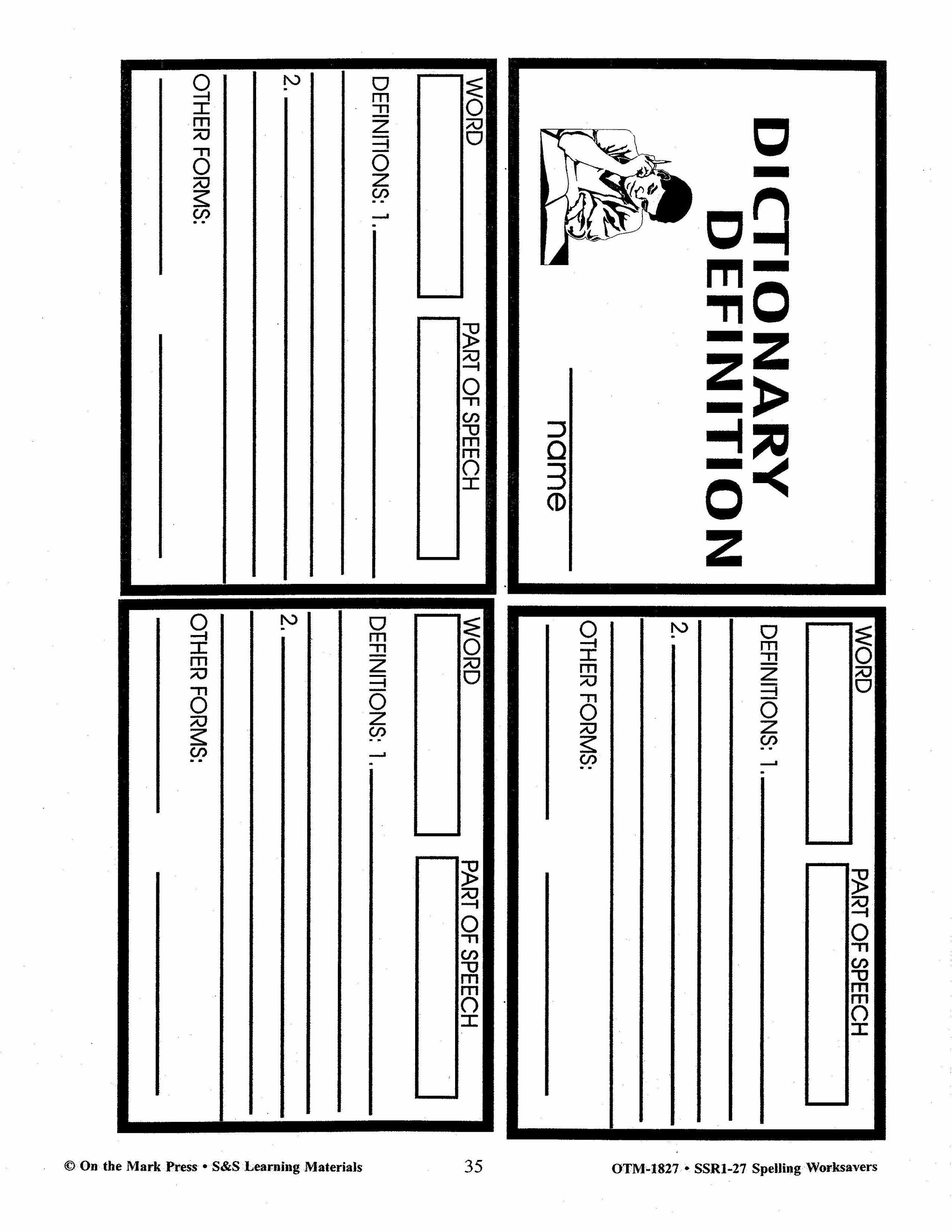 Spelling Worksavers #1 Grades 3-5