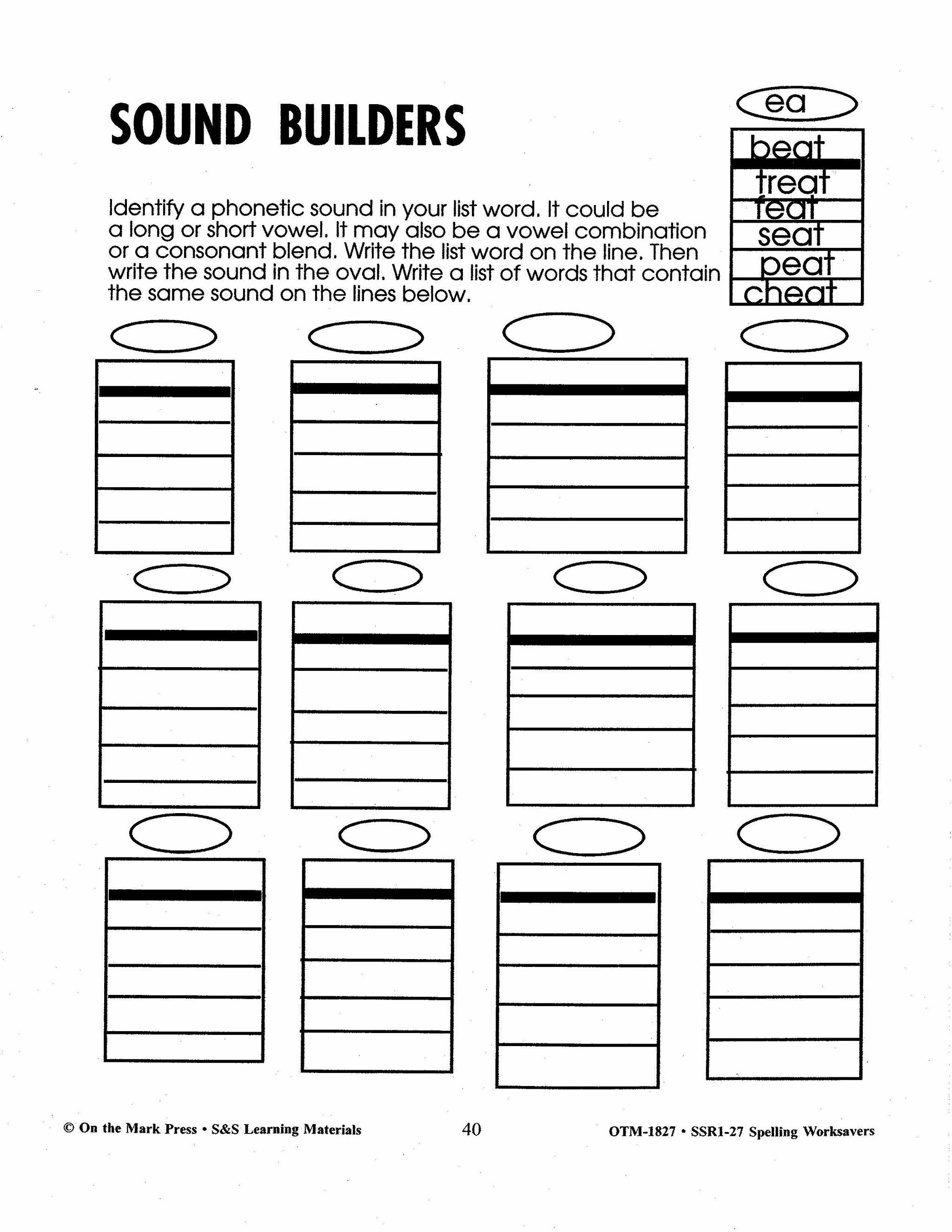 Spelling Worksavers #1 Grades 3-5