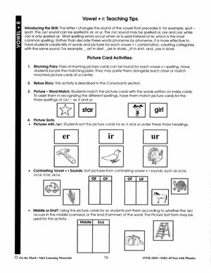 Fun with Phonics - Teaching Tips, Activities & Clip Art Grades 1-3